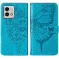 thumbnail image 6 of for Moto G Stylus 5G Phone Case 2023 Wallet,[Kickstand][Wrist Strap][Card Holder Slots] Butterfly Floral Leather Flip Protective Cover for Moto G Stylus 5G (2023) 6.6" (Blue), 6 of 14