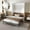 White-only Bed, variant on Montary Queen Murphy Bed with Storage Shelves - 90" Foldable Wall Bed with Metal Frame, Solid Wood Support Slats, Hidden Bed Frame, Space-Saving Design,for Bedrooms & Guest Rooms, White