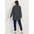 thumbnail image 2 of Avenue Women's Plus Size Striped Cascade Cardigan, 2 of 2