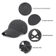 thumbnail image 5 of Gorra de béisbol Gorra de béisbol con cola de caballo para deportes al aire libre de Europa y América para mujer Gorra de malla transpirable, 5 of 6
