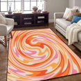 thumbnail image 1 of Colors Large Area Rugs, Abstract Fluid Runner Rugs, Non-Slip Floor Throw Mat, Rectangle Carpet for Living Room, Bedroom, Hallway Front Entrance, Kitchen, Dining, 3' x 5', 1 of 7