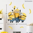 thumbnail image 5 of Despicable Me Minions Wall Decals - Bob, Kevin, Stuart Bananas Vinyl Wall Stickers Bedroom Decorations - Peel and Stick Room Decor, 5 of 7