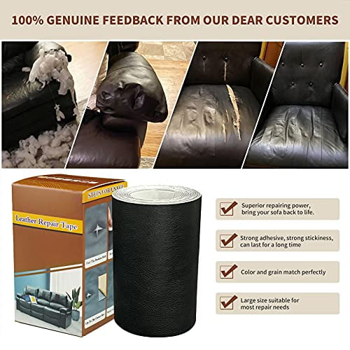  ONine Large Leather Repair TapeLeather Repair Patch16 X 60  Inch Self-Adhesive Couch PatchWaterproofWear-Resistingfor Furniture,  Drivers Seat, Sofas, Car Seats