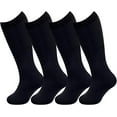 thumbnail image 2 of 4 Pairs Kids Soccer Socks Toddler Soccer Socks Girls Boys Soccer Socks Toddler Knee High Socks Toddler Kids Tube Socks, 2 of 6