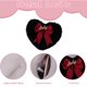 thumbnail image 3 of Bolso bandolera con forma de corazón para mujer y niña, cadena de perlas de felpa, cartera para teléfono, bolso de hombro de felpa Adepaton BST2001373-2, 3 of 5