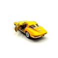 thumbnail image 3 of Kinsmart 5 1963 Chevy Corvette Stingray Diecast Model Toy Car, but NO Box, Chevy Corvette Yellow, Size: 5, Fun Stuff, 3 of 5