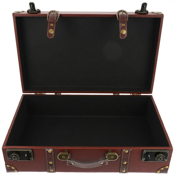 Vintage Suitcase Retro Storage Box Home Decorative Household Decoration 1 Set