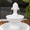 thumbnail image 6 of XBrand 39" 2-Tier Outdoor Freestanding Solar Water Fountain - Classic Design, White Resin Bird Bath with Pump - Ideal for Yard, Lawn and Garden, Porch Décor, 6 of 12