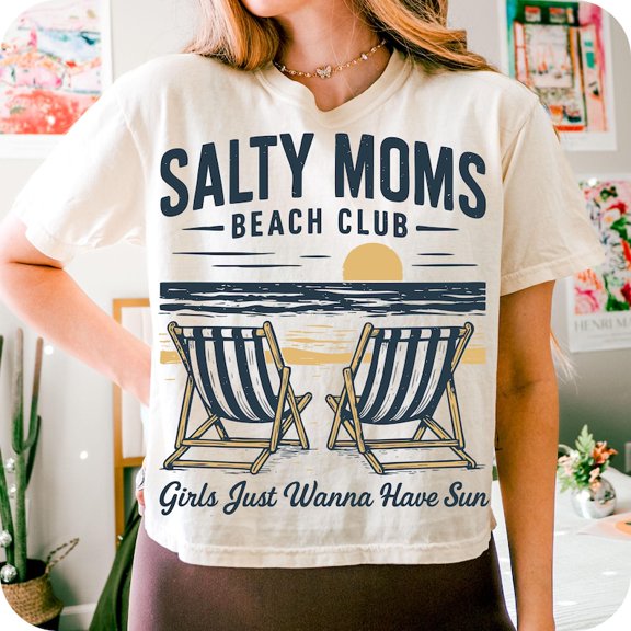 The Beach Club T-shirt, Trendy Summer Shirt, Aesthetic Beach Design, Retro Beach Girl Tee, Funny Sarcastic Mom Shirt