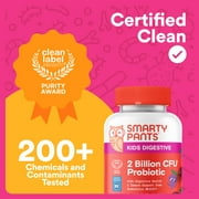 SmartyPants Kids Probiotic Supplement Gummies, 2 Billion CFU, Probiotic for Kids, Grape, 30 Ct