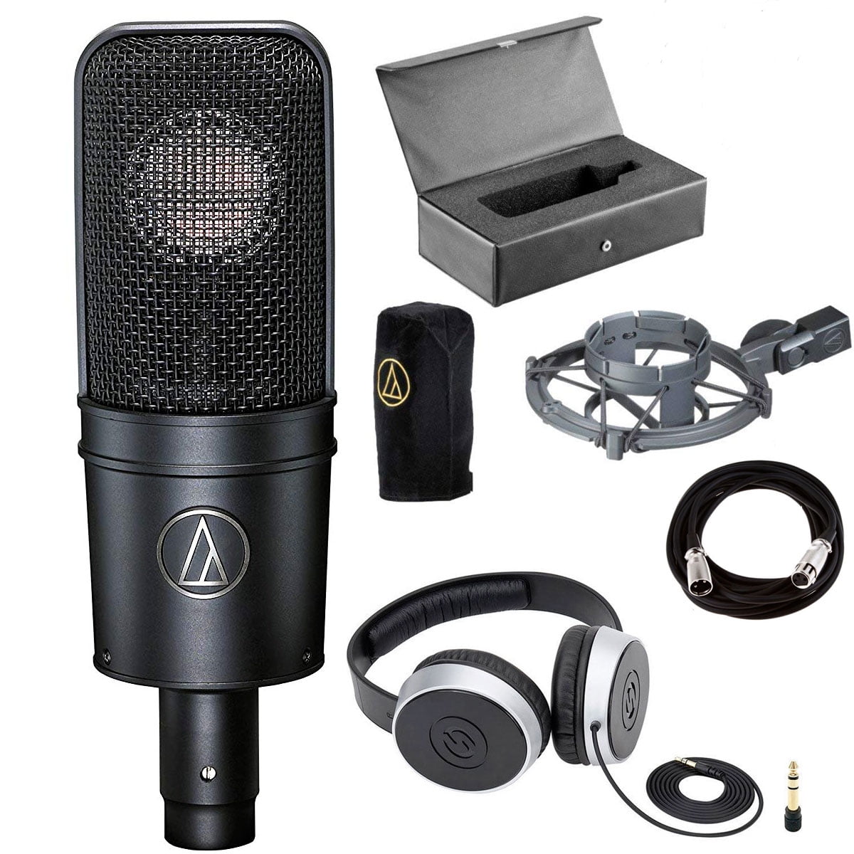 AudioTechnica AT4040 Cardioid Condenser Microphone + Samson SR550 Over