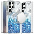 thumbnail image 2 of For Samsung Galaxy S25 Ultra Case, Epoxy Glitter Shimmer Fashion Case with Magnetic Magsafe Compatible Hybrid Sparkling Slim Protective Phone Cover (Blue), 2 of 9