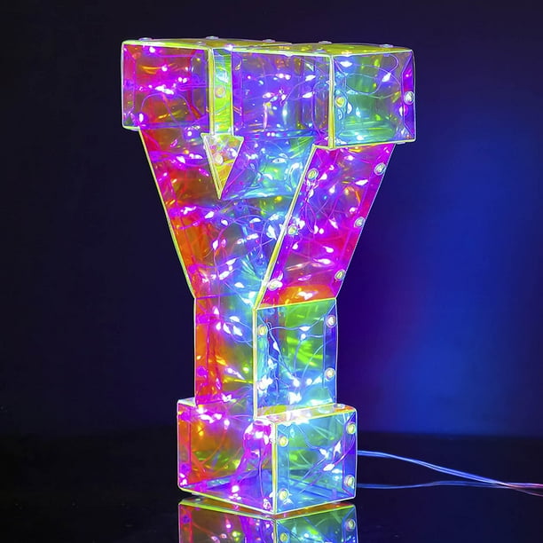 Xihbxyly Luces Led para San Valentín, Decoración Alfanumérica Colorida, 100 Cuentas, Letras para Exhibir, Decoración Festiva para Bodas, Funciona con Pilas Usb, 25 X 17 X 6 Cm