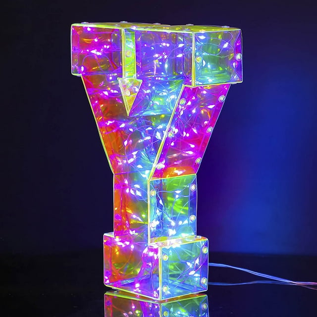 Xihbxyly Luces Led para San Valentín, Decoración Alfanumérica Colorida, 100 Cuentas, Letras para Exhibir, Decoración Festiva para Bodas, Funciona con Pilas Usb, 25 X 17 X 6 Cm