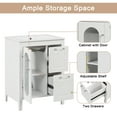 thumbnail image 4 of Royard Oaktree 24" Bathroom Vanity with Sink Combo, Single Basin Vanity Set with Glass Door & Drawers, 4 of 7