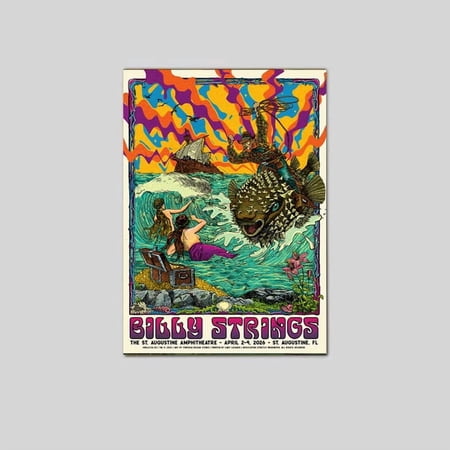 Billy Strings Music Poster April 2024 Poster Size 24''x36'' The Golden Shop