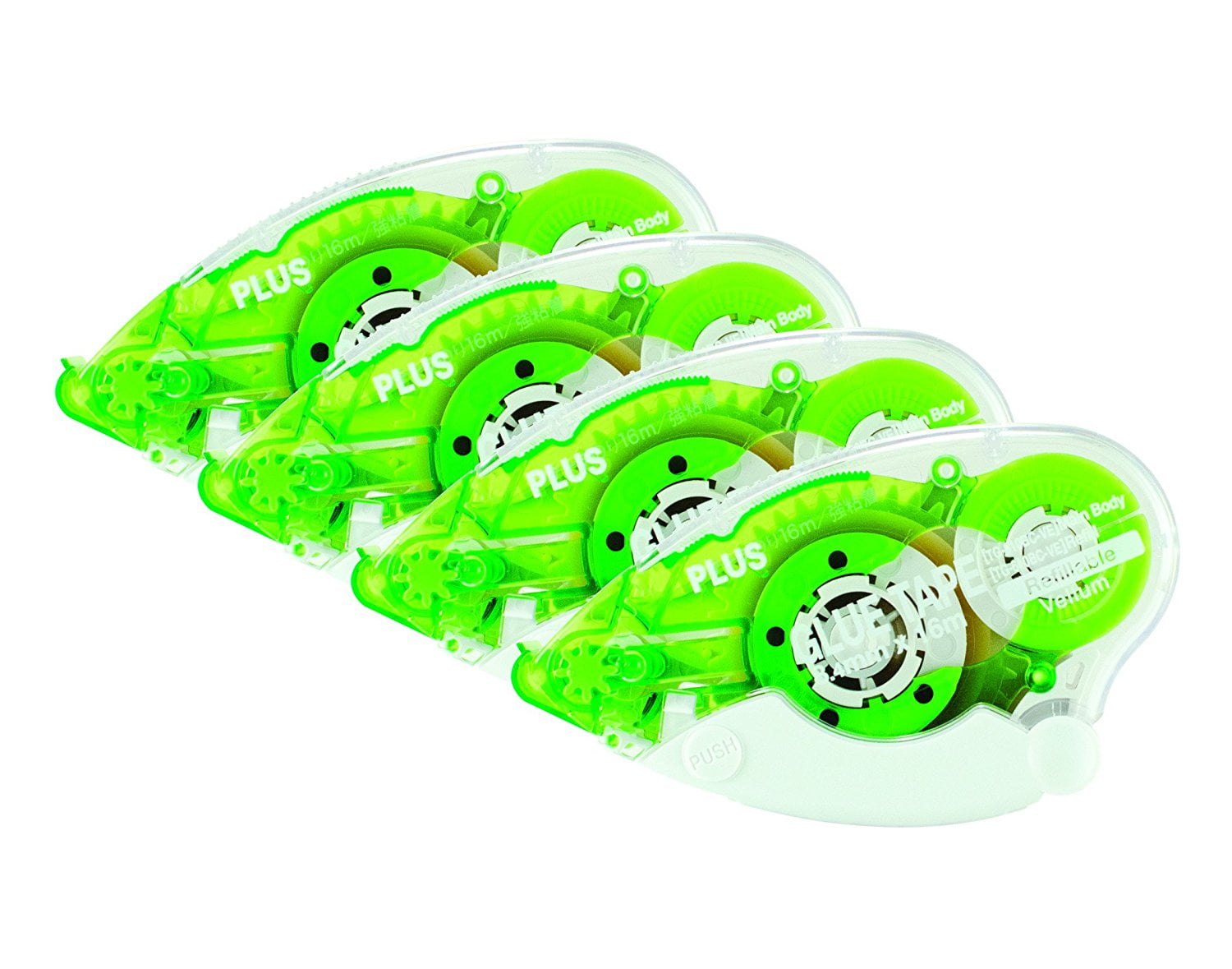 Plus Corporation Glue Tape Tg620BcVe Vellum Adhesive, 4Pack 60388