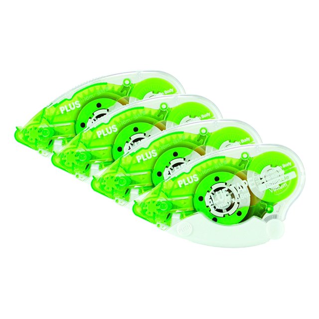 Plus Corporation Glue Tape Tg620BcVe Vellum Adhesive, 4Pack 60388