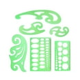 thumbnail image 2 of Xingzhi 1 Set Circle Stencil Plastic High-quality Convenient Use Eye-catching Templates for Drafting Exquisite Appearance Long Lifespan Type 10, 2 of 7