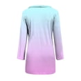 thumbnail image 5 of Women's Mid-Length Gradient Color Cardigan, Open Front Button Down Knit Sweater, Lightweight Longline Cover Up, Casual Duster Coat, Tunic Length Layering Piece Pink S, 5 of 6