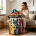 thumbnail image 5 of Tong Large Laundry Hamper With Lid And Handles For Bedroom Bathroom Closet Storage Organizer, 5 of 5