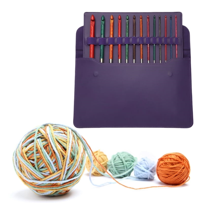 Zecic Afghan Tunisian Interchangeable Crochet Hook Tunisian Crochet Hook Set 3.5-12mm