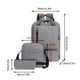 thumbnail image 2 of Juego de tres mochilas: Gran mochila para estudiantes, adecuada para la escuela y viajes al aire libre, bolso de computadora para hombres y mujeres con gran capacidad, mochila de viaje, color azul, 2 of 3