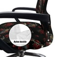 thumbnail image 5 of Renewold Crow Skull Rose Office Chair Cover Universal Computer Chair Slipcover High Back Computer Chair Cover for Boss Rotating Chairs Easy to Install Washable Halloween Decor, S, 5 of 7