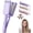White, variant on Hair Waver Crimper, Curling Iron Hair Crimper Waver, Beach Waves Curling Wand, Ionic Deep Waver Hair Curler Tool with Ceramic 3 Barrel for Women, Dual Voltage, Anti-Scald, 1.25 Inch (Purple)