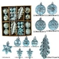 thumbnail image 3 of 40 pc Christmas Ball Bauble Ornament Glittering Christmas Indoor Outdoor Hanging Decoration Holiday Party Wedding Halloween Thanksgiving Valentine's Day Decor, 3 of 8