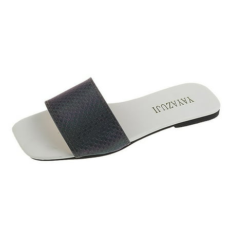 

ZTTD Fashion Women Beach Slip On Casual Open Toe Non Slip Flat Breathable Slippers Shoes Sandals Women s Slipper A