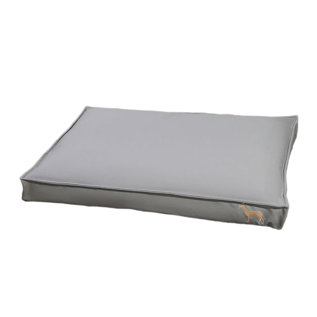 Estera impermeable para cama de perro perfecl suave antideslizante L gris plateado