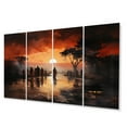 thumbnail image 2 of Designart "African Darkness horizon" African American Metal Wall Decor Set, 2 of 5