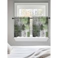 thumbnail image 5 of Sage Green Grey Tier Curtains 24 Inch Length,Sheer Curtains for Bedroom Living Room,Modern Oil Painted Abstract Art Aesthetics Rod Pocket Voile Drapes Kitchen Curtains Small Window 27.5"x24" 2 Panels, 5 of 7