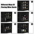 thumbnail image 3 of Twister.CK 5 Tier Wine Bar Cabinet, Bar Cabinet with Detachable Wine Rack and Glass Holder, Storage Space for Kitchen Living Room Bar, Black, 3 of 7