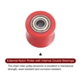 thumbnail image 4 of Unique Bargains 8mm Chain Roller Pulley Tensioner Wheel Guide Concave Type for Bike Sliding Door Red, 4 of 6