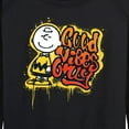 thumbnail image 3 of Peanuts - Good Vibes Only - Women's Lightweight French Terry Long Sleeve Shirt, 3 of 6