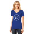 thumbnail image 1 of Tstars Womens Pi Day 3.14 Day Pi Sign Circle Pi Day T-Shirt Math Shirts Mathematics Geek Funny Humor V Neck Women T Shirt, 1 of 5