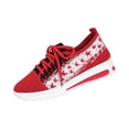 thumbnail image 2 of American Flag Shoes Women's Fashion Sneaker Sports Running Shoes Causal Travel Walking Flat Shoe Breathable, 2 of 8