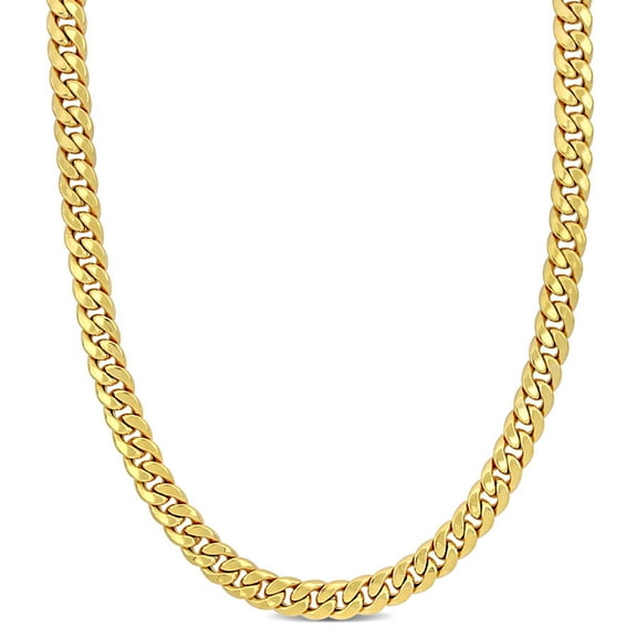 AMOUR 6.6mm Curb Chain Necklace In 10K Yellow Gold, 20 In