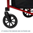 thumbnail image 3 of Lumex 3 Wheel Cruiser Lightweight Adjustable Rollator, Metallic Burgundy, 3 of 6