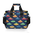 thumbnail image 7 of FORMRS Insulated Cooler Bag 24 Cans Capacity Soft Leakproof Lunch Box with Side Pockets, Rainbow Space Cat, 7 of 7