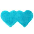 thumbnail image 1 of Unique Bargains Wool Imitation Sheepskin Rugs Faux Fur Double Heart Shaped Area Rug for Bedrooms Living Room Mats, 1 of 9