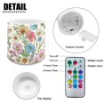 thumbnail image 6 of Kuiaobaty Daisy Flower Leaf Pattern 4 PCS Flameless LED Candle with Color Changing Control 4H 8H Timer Remote Electric Pillar Candle for Room Fall Home Decor Wedding Christmas Decorations, 6 of 7