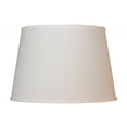 thumbnail image 3 of HomeRoots 16" White Rounded Empire Slanted Linen Lampshade, 3 of 6