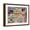 Brown Frame, variant on Art.com GARDEN IN St. Germain, EUROPEAN QUARTER NEAR Tunis, by Paul Klee, 1914, Swiss Watercolor Painting. Art Print, 16" x 12"