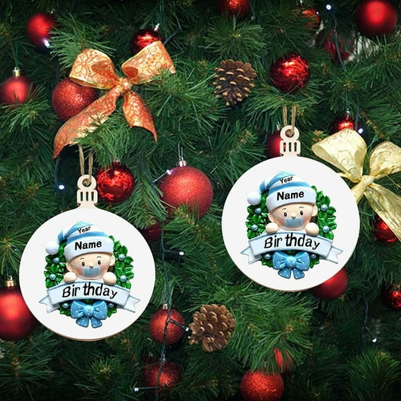 2020 Ornements de Noël Personnalisés, pour Noël, Ornement Suspendu Personnalisé, Kit de Décoration de Pendentif d'Arbre de Noël Créatif Cadeau pour la Famille