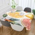 thumbnail image 2 of Yayeee Tablecloths 60" x 90" Rectangle Wrinkle Resistant Party Table Cover, Candy Lemon Slices, 2 of 8