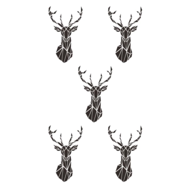 Youkk Personalized Home Style 3D Mirror Wall Stickers For Creating Unique Decor Self Adhesive Living Space black L 5Set
