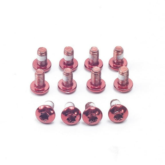 12 Pcs Bicycle Disc Brake Rotor-Bolt T25 Torx M5x9mm Fixing Screw Disc Brake Mountain Road Bike Accessories Cycling Parts Tools